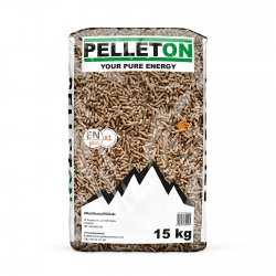 Pellet PREMIUM 5,0 KWh / kg PELLETON - 1 paleta 65 worków